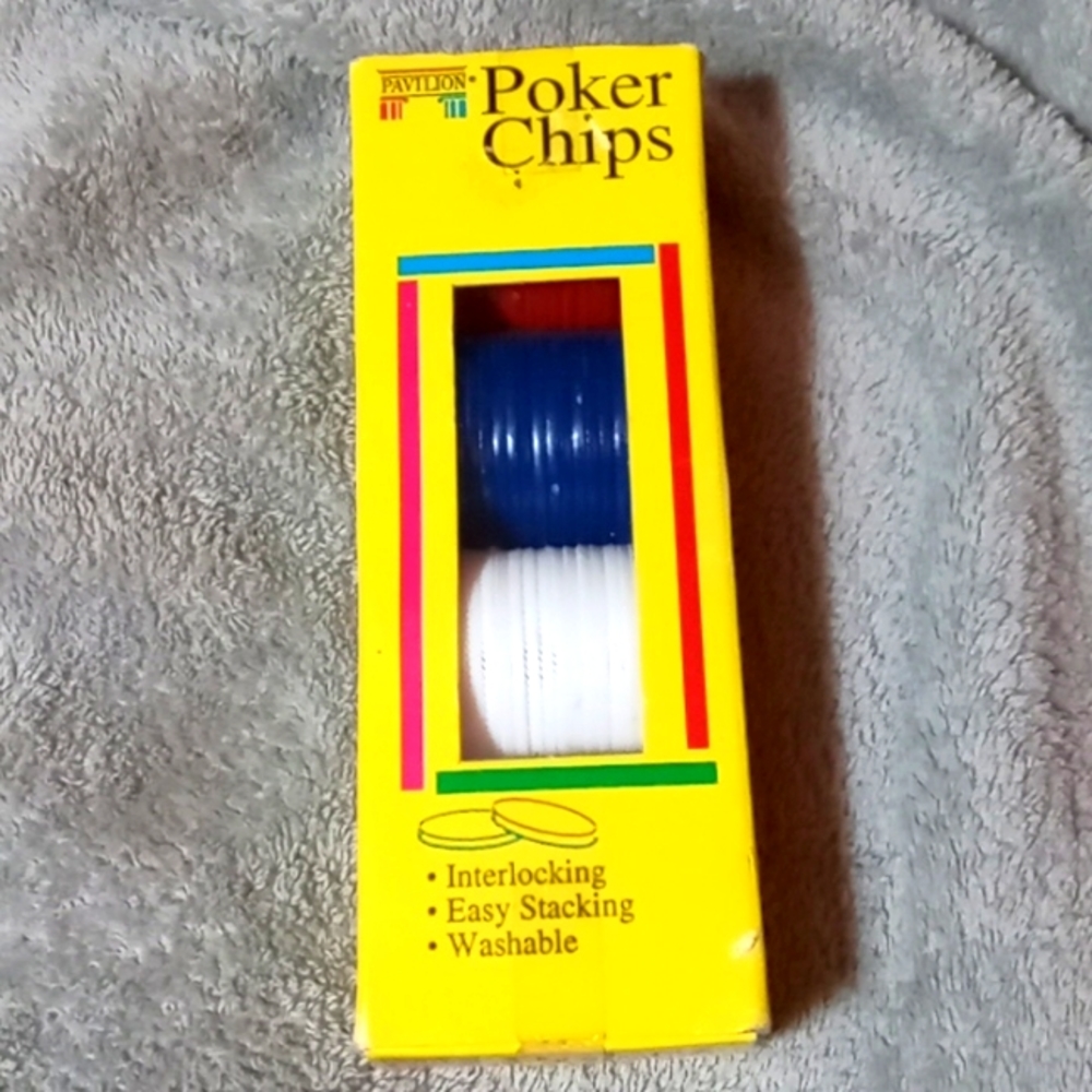 Vintage 1992 Pavilion Set of 100 Poker Chips